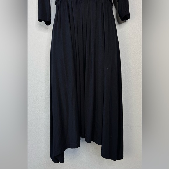 Meave Forever Sweetheart Asymmetrical Fit & Flare Front Bow  Black Dress Small - Picture 3 of 11